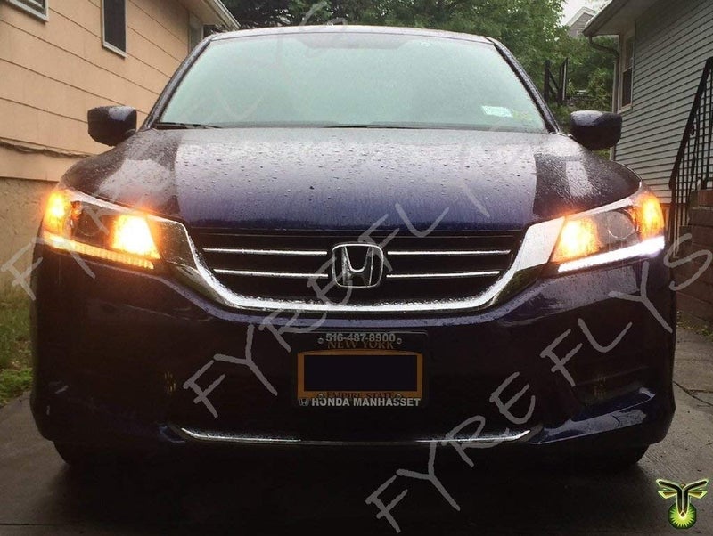 Fyre Flys LED Headlight DRL Strip Bulbs for 2013-2015 Honda Accord Super Bright 6000K white Canbus Error Free 3014 Series - Image 4
